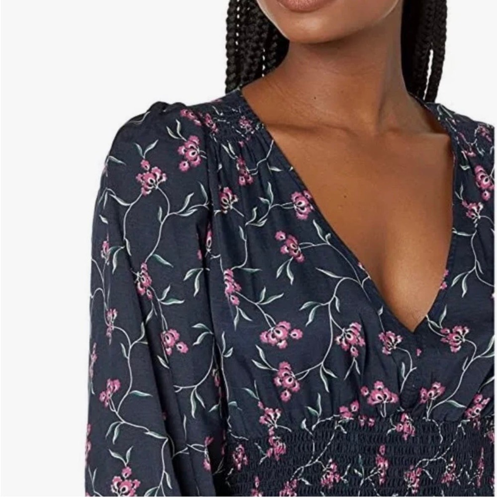 Sundance Catalog Outerknown Oceana Midi Floral Dress Size XS NWT Orig $268 - Picture 3 of 12